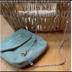 Judith Ripka Sterling and 14K Gold Clad Chain Necklace